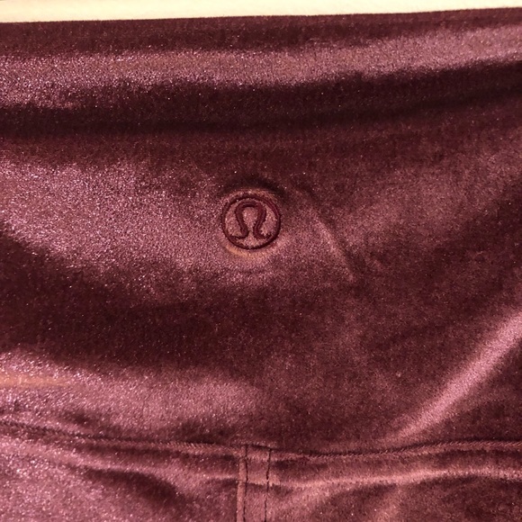 🆕 Lululemon 12 Velvet Wunder Lounge Tights High Rise Garnet Red NWT 28” length - Picture 9 of 13